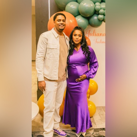 Beautiful purple maxi dress! Part of my maternity collection! - Picture 2 of 3